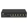ACT 6-portový sieťový switch, 10/100 Mbit/s, 4x PoE+ (30 W) port