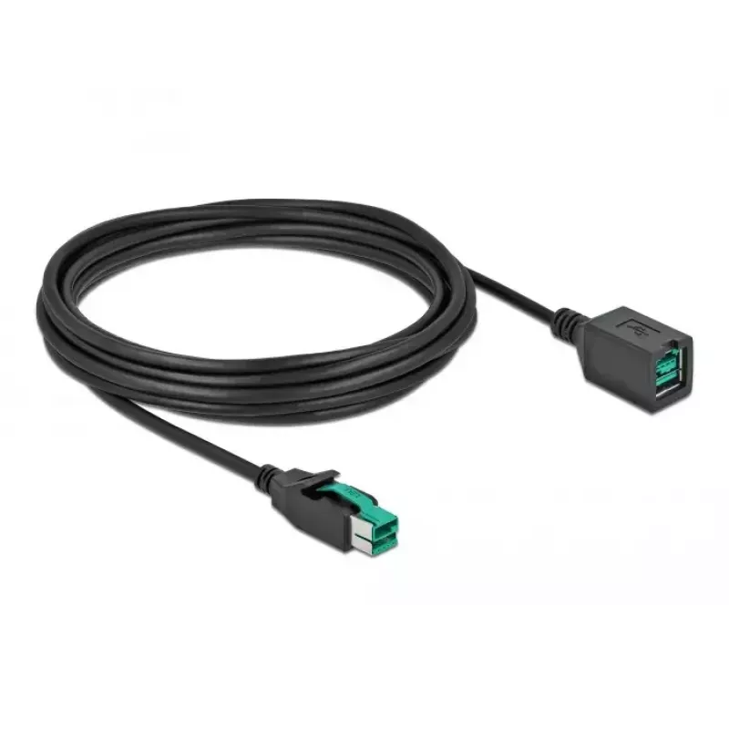 Aktívny USB predlžovací kábel DeLOCK 85984 12V 5m čierny