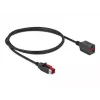Predlžovací kábel s napájaním USB DeLOCK 85985 24 V 1 m čierny