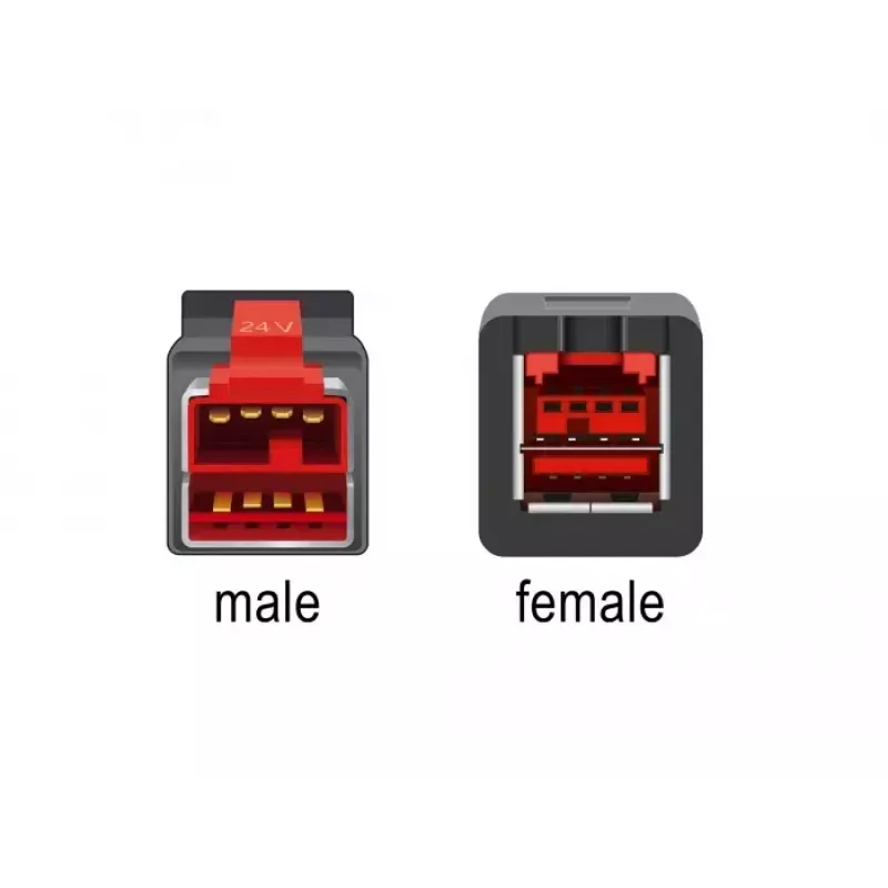 Aktívny USB predlžovací kábel DeLOCK 85986 24 V 2 m čierny