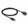 Aktívny USB predlžovací kábel DeLOCK 85986 24 V 2 m čierny