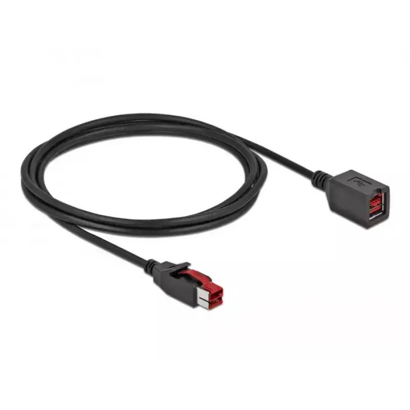 Aktívny USB predlžovací kábel DeLOCK 85986 24 V 2 m čierny