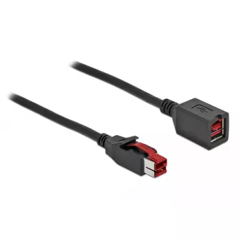 Aktívny USB predlžovací kábel DeLOCK 85986 24 V 2 m čierny