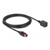 Powered USB predlžovací kábel DeLOCK 85987 24 V 3 m čierny