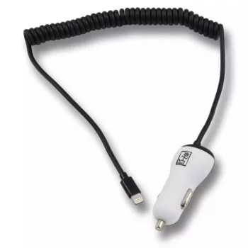 Mobilná nabíjačka 2GO 795631 Auto zapaľovač 12/24V 5V biela