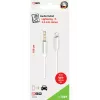 Audio kábel 2GO 797218 1 m 3,5 mm Lightning biely