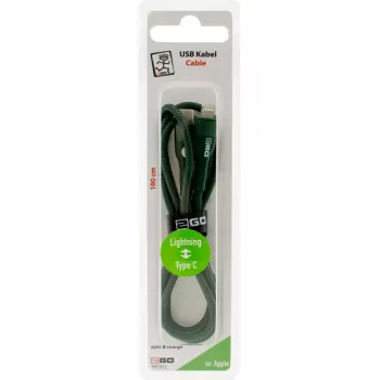 Lightning kábel 2GO 797312 1 m zelený USB-C konektor samec