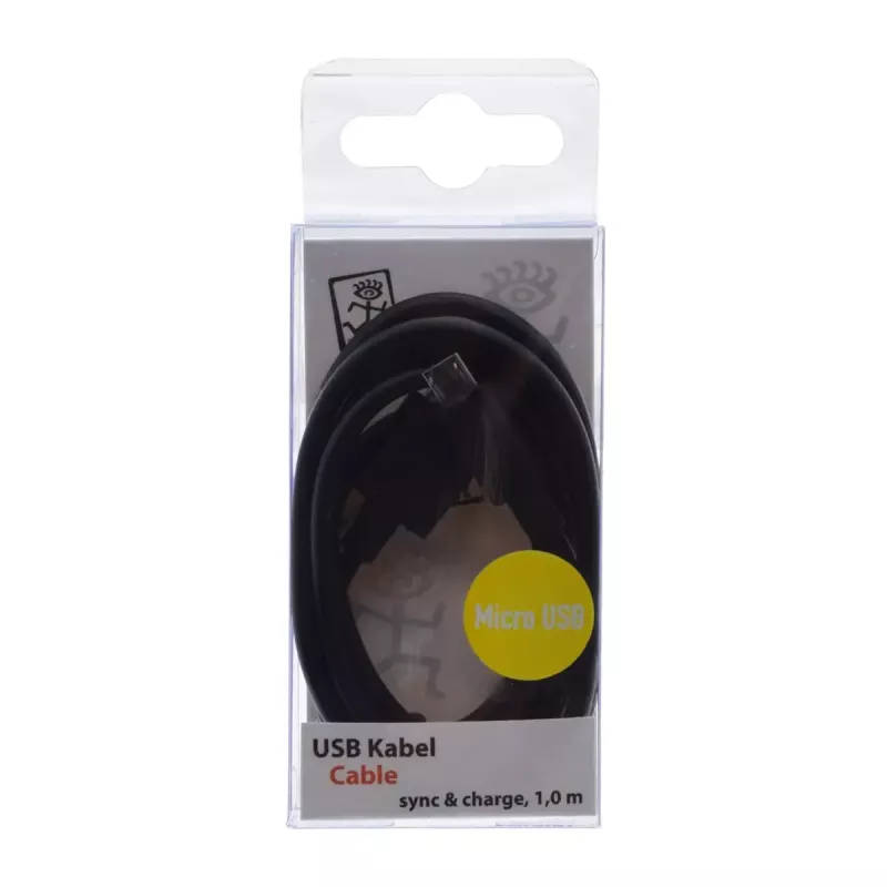 USB kábel 2GO 795201 1 m USB B Micro-USB B čierny