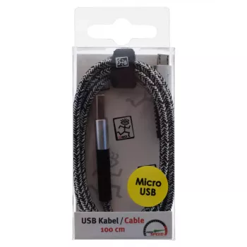 USB kábel 2GO 795951 1 m USB B Micro-USB B strieborná