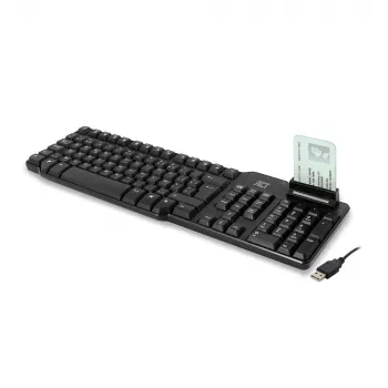 ACT káblová klávesnica s čítačkou čipových kariet (Azerty/BE rozloženie)