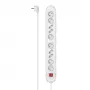 Hama 00223041 rozbočovač napájania 1,5 m 10 AC výstupov interiér biely