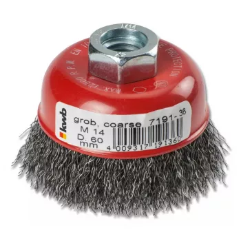 Hrnčeková kefa KWB 719136 6 cm hrúbka drôtu 0,35 mm