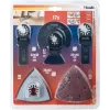 Sada čepelí kwb Universal kit 17 ks pre hliník betón meď sadrokartón plast plech drevo