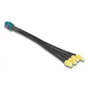 DeLOCK 90143 koaxiálny kábel 0,2 m Mini FAKRA Z 4 x SMA čierny