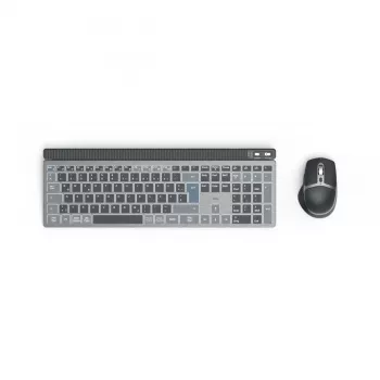 Hama WKM-750 klávesnica myš súčasťou Home/Office Bluetooth QWERTZ nemecká antracitová, čierna, modrá