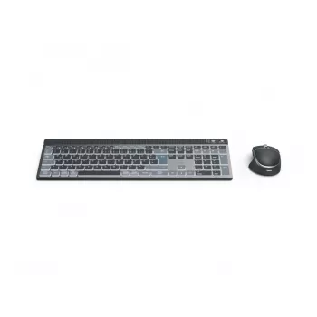 Hama WKM-750 klávesnica myš súčasťou Home/Office Bluetooth QWERTZ nemecká antracitová, čierna, modrá