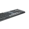 Hama WK-800 bezdrôtová mechanická klávesnica pre viac zariadení, LED, QWERTZ, čierna
