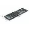 Hama WK-800 bezdrôtová mechanická klávesnica pre viac zariadení, LED, QWERTZ, čierna