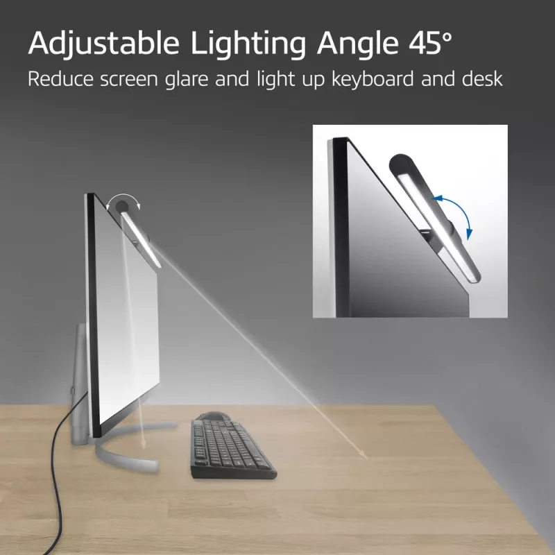 Monitor LED svetelná lišta ACT AC8055 — stmievateľné, USB napájané osvetlenie obrazovky