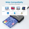 Manhattan USB-C čítačka kontaktných čipových kariet s MicroSD slotom, USB Type-C konektor samec na kontaktné rozhranie čítačky a microSDXC, podporuje Windows, macOS a Linux, číta SIM karty s adaptérom, kábel 1 m, čierna, trojročná záruka