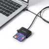 Manhattan USB-C čítačka kontaktných čipových kariet s MicroSD slotom, USB Type-C konektor samec na kontaktné rozhranie čítačky a microSDXC, podporuje Windows, macOS a Linux, číta SIM karty s adaptérom, kábel 1 m, čierna, trojročná záruka