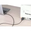 Manhattan USB-C na sériový konvertorový kábel, 1 m, konektor samec na konektor samec, sériový/RS232/COM/DB9, čip Prolific PL2303GT, čierny kábel, trojročná záruka