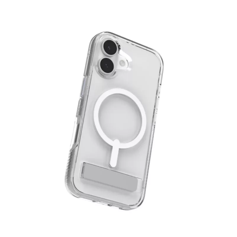 ZAGG Crystal Palace Snap Kickstand puzdro pre Apple iPhone 17, kryt, Apple, iPhone 17, 16 cm (6,3 palca), transparentné