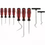 Rysovacia ihla KS Tools 550.1070 hrot čierno-červená rukoväť