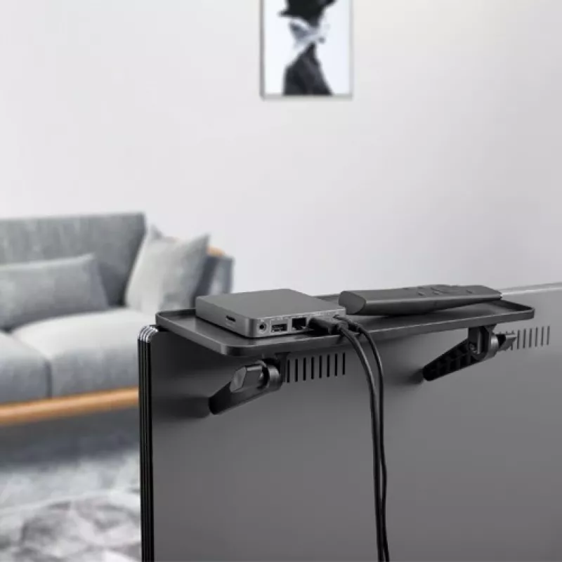 Techly ICA-DRS 902 regál na AV zariadenia čierna plast