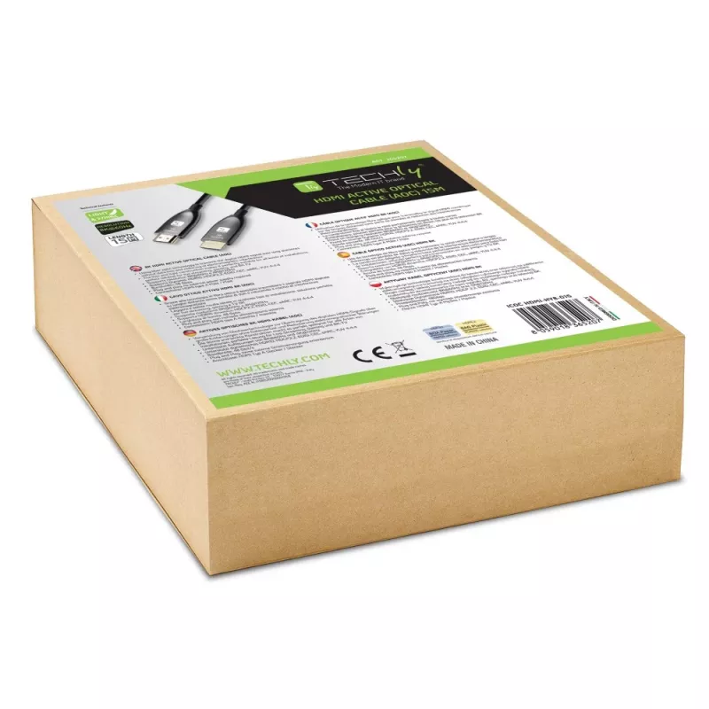 Techly ICOC HDMI-HY8-015 HDMI kábel 15 m HDMI Type-A (štandard) čierny
