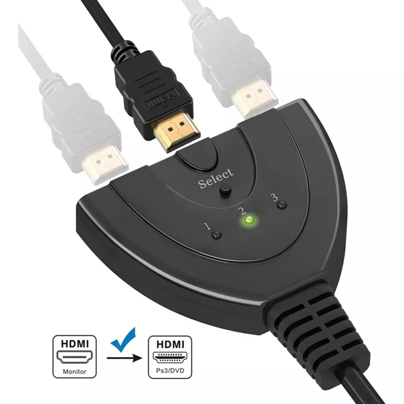 Techly IDATA HDMI-3F30 video prepínač