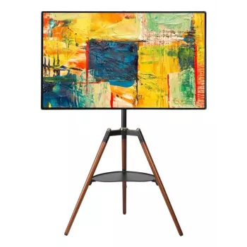 Techly ICA-TR58 TV stojan/podstavec 165,1 cm (65 palcov) čierny, drevo