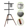 Techly ICA-TR58 TV stojan/podstavec 165,1 cm (65 palcov) čierny, drevo