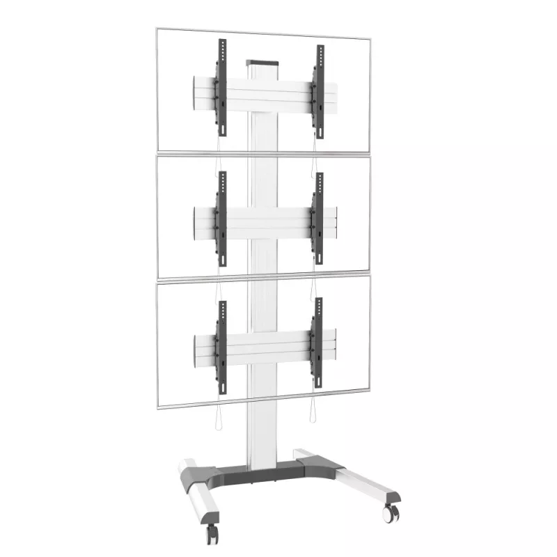 Techly podlahový stojan pre 3 LCD/LED TV 32-55 palcov pre videostenu