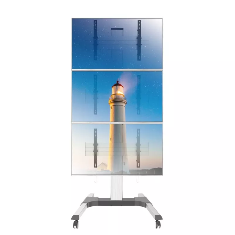 Techly podlahový stojan pre 3 LCD/LED TV 32-55 palcov pre videostenu