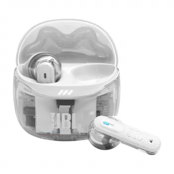 Headset JBL Tune Flex 2 Ghost Edition — True Wireless (TWS) In-Ear, Bluetooth, 20–20000 Hz, biela