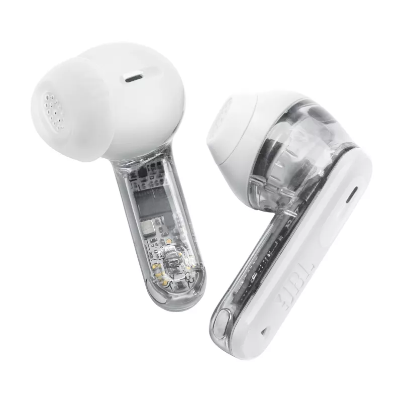 Headset JBL Tune Flex 2 Ghost Edition — True Wireless (TWS) In-Ear, Bluetooth, 20–20000 Hz, biela
