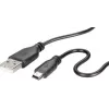 Renkforce RF-4080792 USB 2.0 dátový kábel, USB-A na Mini-USB-B, 1 m, čierny
