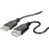 USB 2.0 kábel Renkforce RF-4080795, USB-A na USB-A, 1 m, čierny