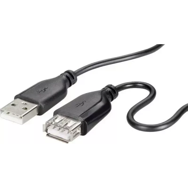 USB 2.0 kábel Renkforce RF-4080795, USB-A na USB-A, 1 m, čierny