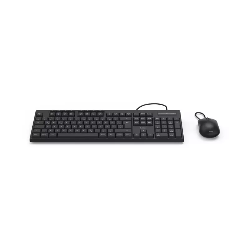 Hama CKM-200 klávesnica myš v balení Home/Office USB QWERTZ nemecká čierna