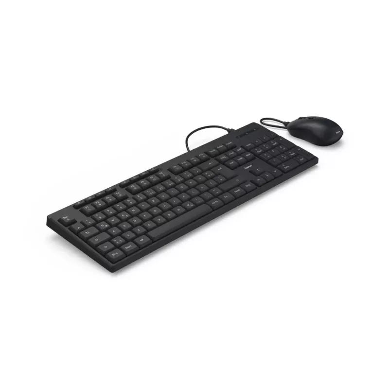 Hama CKM-200 klávesnica myš v balení Home/Office USB QWERTZ nemecká čierna