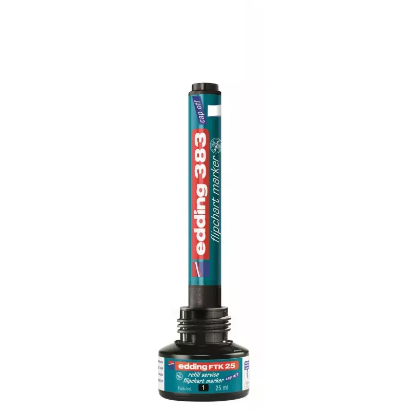 Náplň atramentu pre fixku Edding ED-FTK25-001, čierny atrament, 25 ml, 1 kus