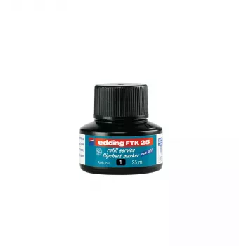 Náplň atramentu pre fixku Edding ED-FTK25-001, čierny atrament, 25 ml, 1 kus