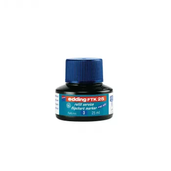 Náplň pre fixku Edding 4-FTK25003, modrý atrament, 25 ml