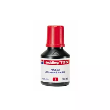 Náplň atramentu pre fixku Edding T-25, červený atrament, 30 ml, jednotlivo