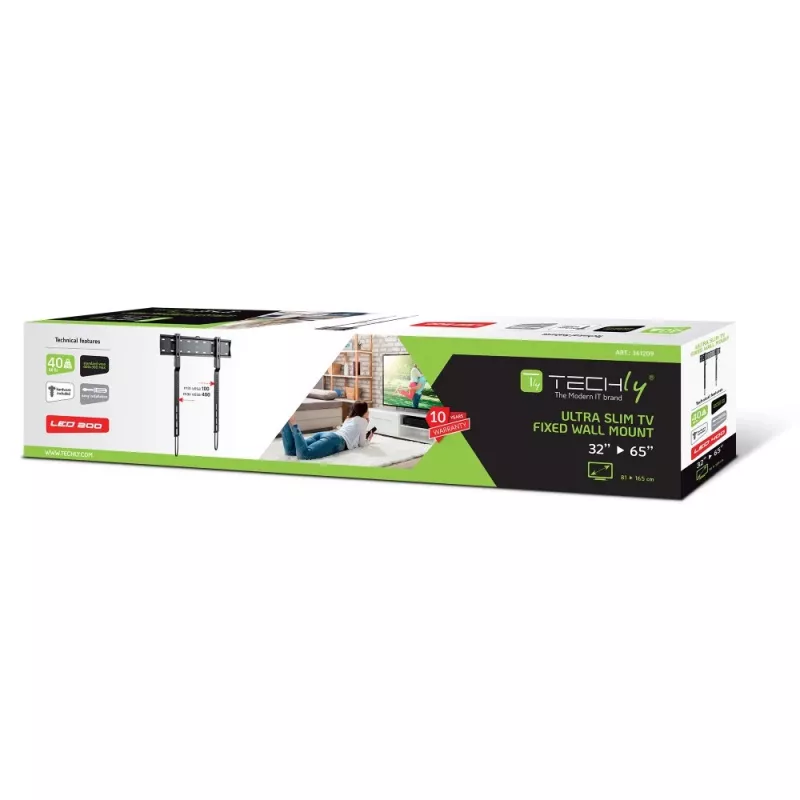 Techly ICA-PLB 734F TV nástenný držiak/stojan 165,1 cm (65