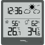 Digitálna meteorologická stanica TechnoLine WS 9138 — vnútorný/vonkajší teplomer a vlhkomer, sivá, batérie AAA