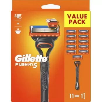 Holiaci strojček Gillette Fusion5 — čierna/oranžová, 1 kus