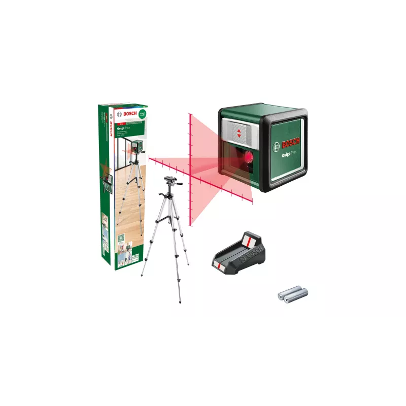 Bosch Quigo Plus Uni 0603663602 – kompaktný krížový laser so statívom
